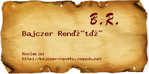 Bajczer Renátó névjegykártya